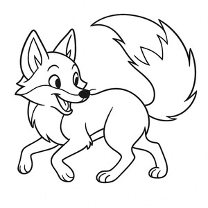 A mischievous fox spinning in circles