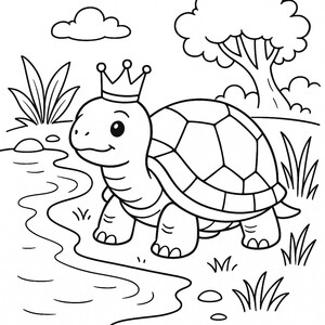 A royal turtle looking very proud