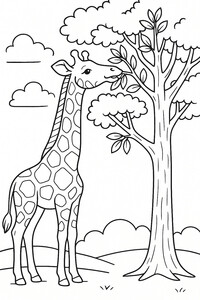 A tall gentle giraffe reaching for food