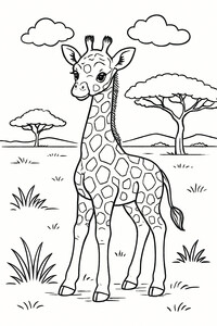 A sweet giraffe calf with gentle eyes