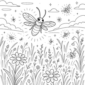 A magical scene with twinkling lights